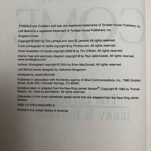 Left Behind Series Hardcover Book 16 Kingdom Come Tim LaHaye and Jerry B Jenkins - Picture 4 of 7